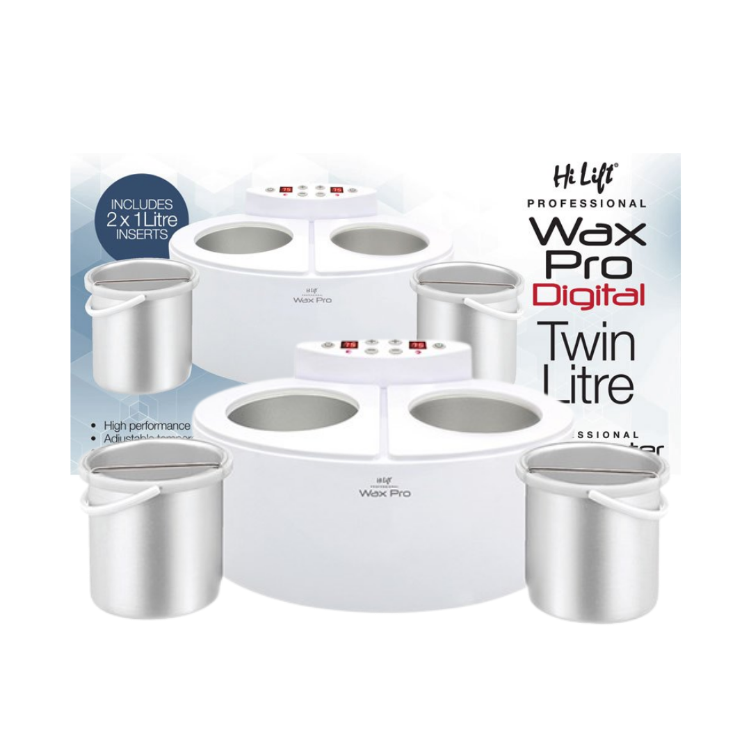 HI LIFT WAX PRO DIGITAL TWIN WAX POT 1L & 1L