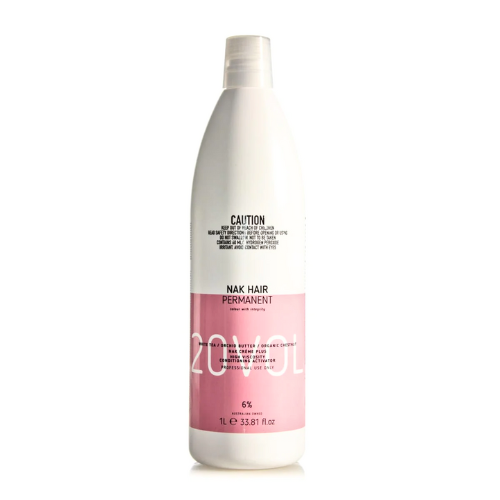 NAK HAIR CREME PLUS HIGH VISCOSITY CONDITIONING ACTIVATOR 1L 20 VOL 6%