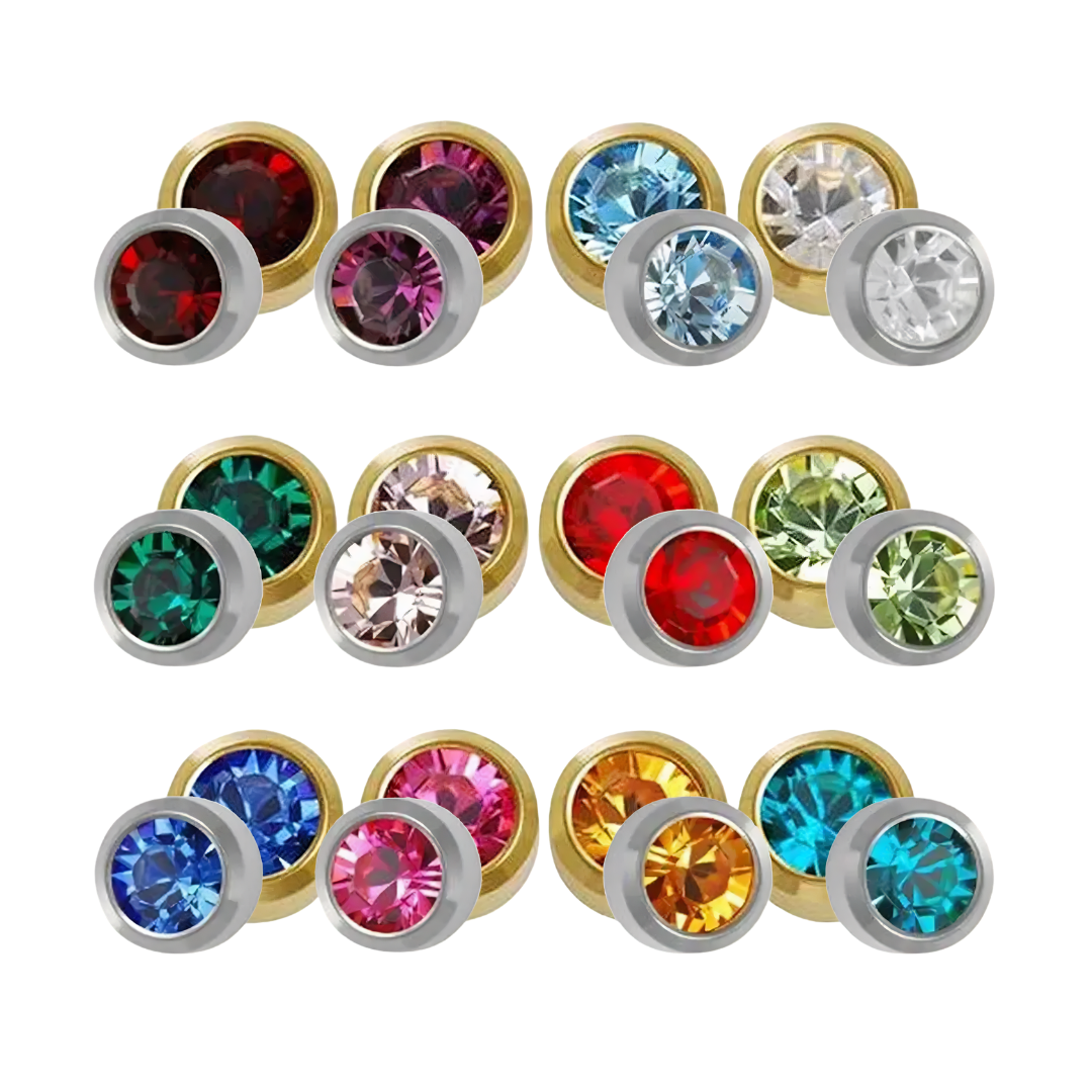 CAFLON  Uncarded Birthstone Earrings  |  Various Sizes And Colours