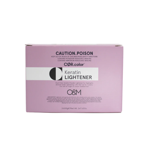 O&M COR.COLOR KERATIN LIGHTENER 2 X 500G (AMMONIA FREE) - BLUE