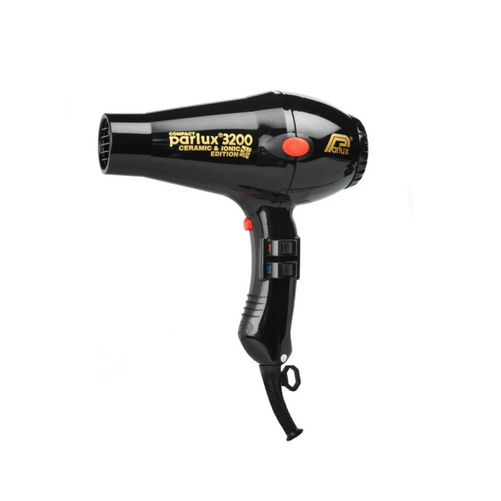 PARLUX 3200 CERAMIC & IONIC COMPACT HAIRDRYER BLACK