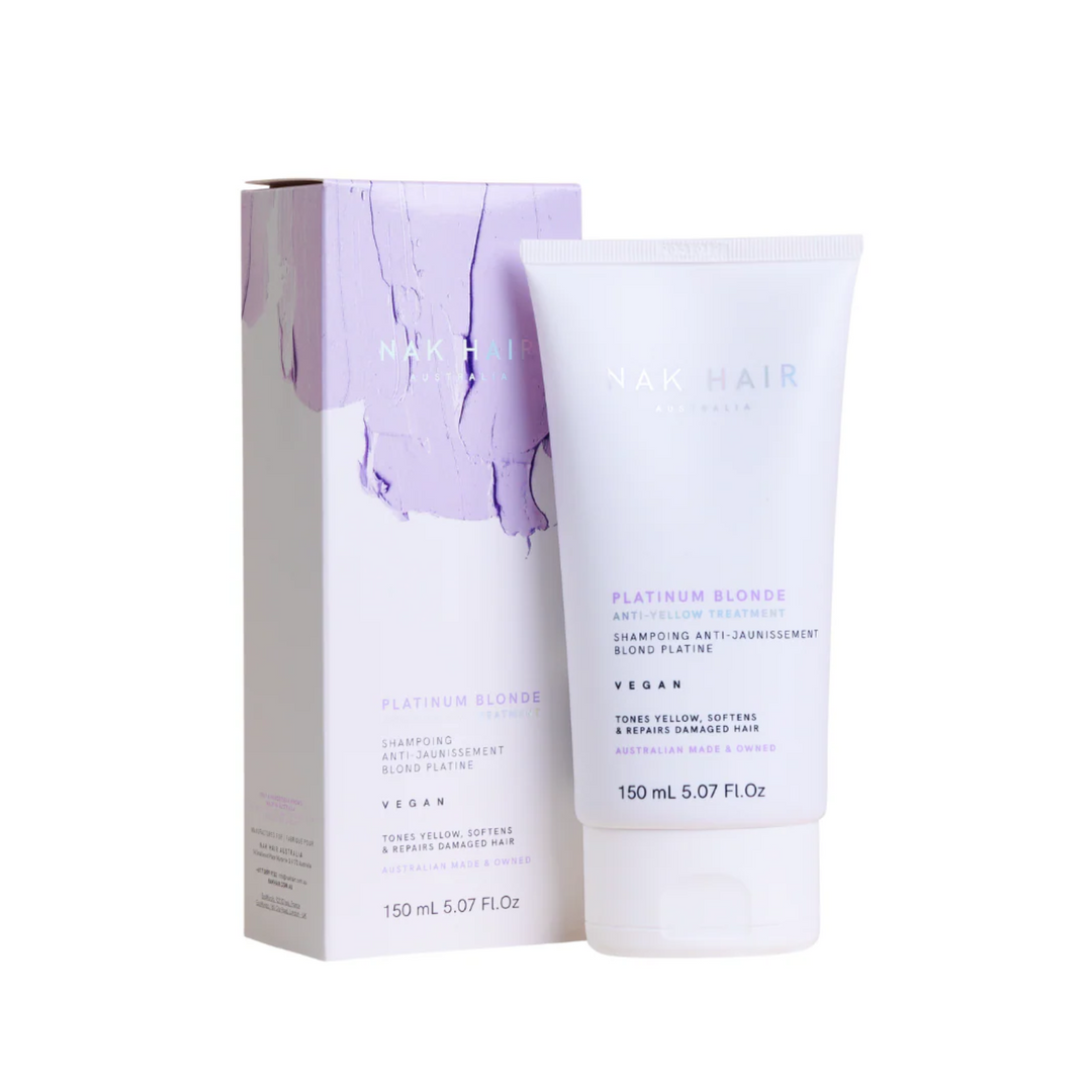 NAK HAIR Platinum Blonde Anti-Yellow Treatment  |  Various Sizes *CLEARANCE