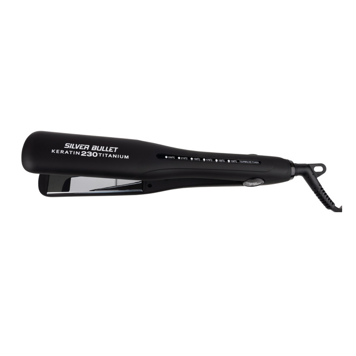 SILVER BULLET KERATIN 230 SILVER TITANIUM WIDE PLATE STRAIGHTENER