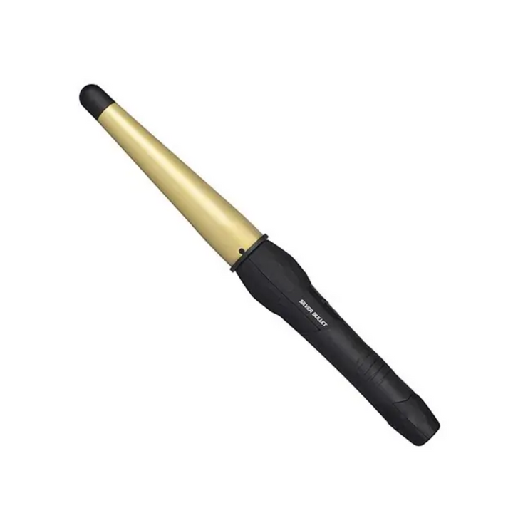 SILVER BULLET FASTLANE REGULAR CERAMIC CONICAL CURLING IRON GOLD