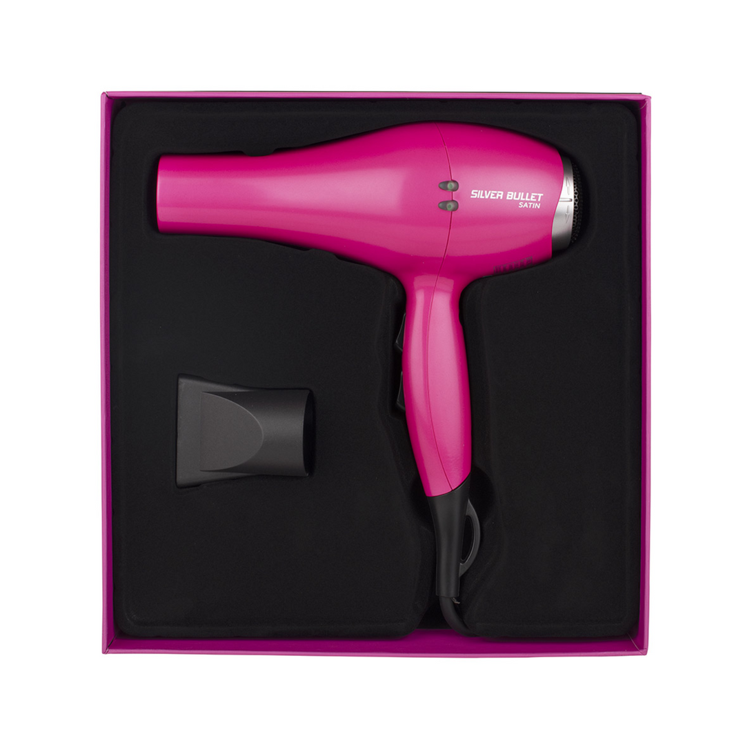 SILVER BULLET PINK SATIN PROFESSIONAL HAIR DRYER