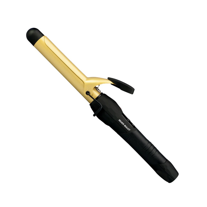 SILVER BULLET Fastlane Gold Ceramic Curling Iron Tong 25mm
