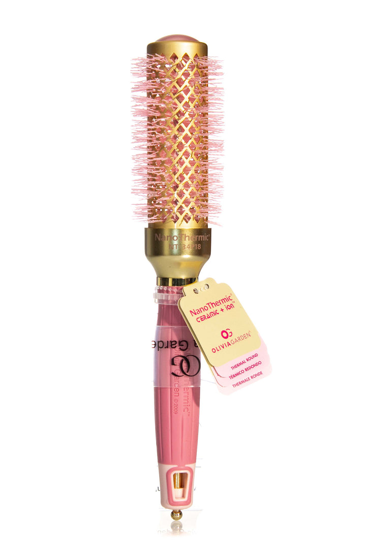 Olivia Garden Nano Thermic Pink Brush | Various Sizes