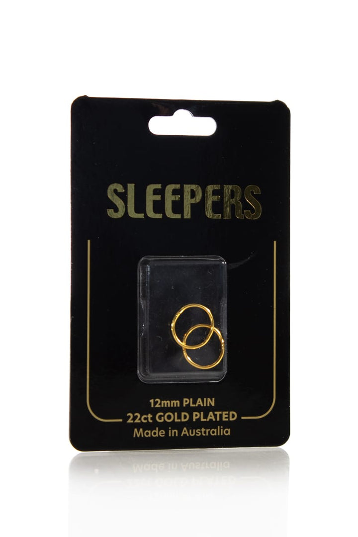 ADNOHR Sleepers 22ct  Plated  Plain  |  Various Sizes And Colours