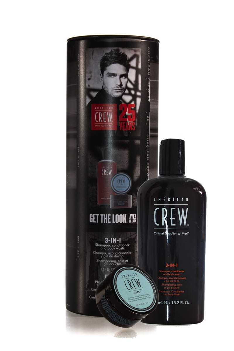 AMERICAN CREW GET THE LOOK 3-IN-1 AND FIBER GIFT SET