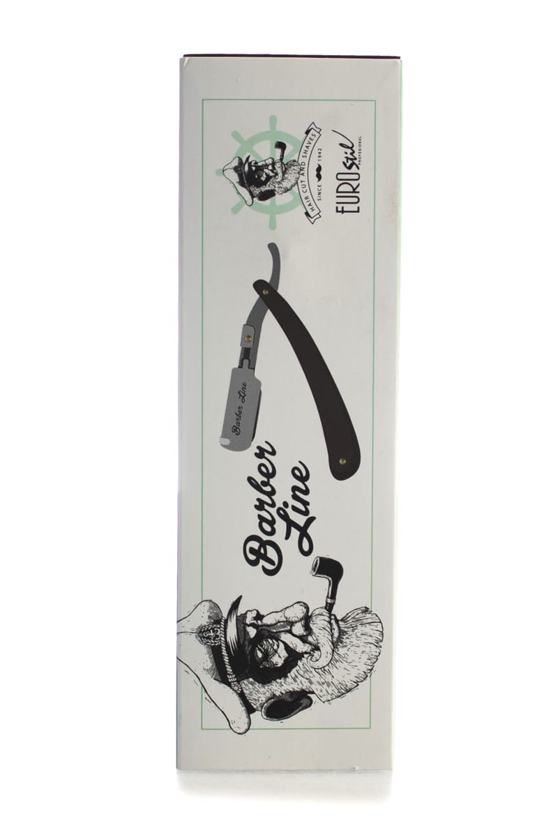 EUROSTIL BARBER LINE RAZOR WITH WOOD LOOK HANDLE – Salon Hair Care