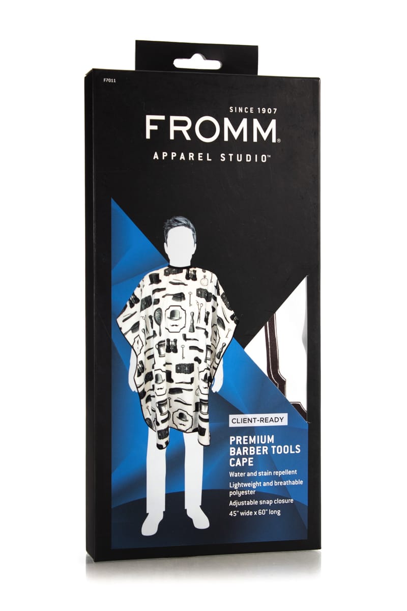 FROMM PREMIUM BARBER TOOLS CAPE WITH SNAP CLOSURE
