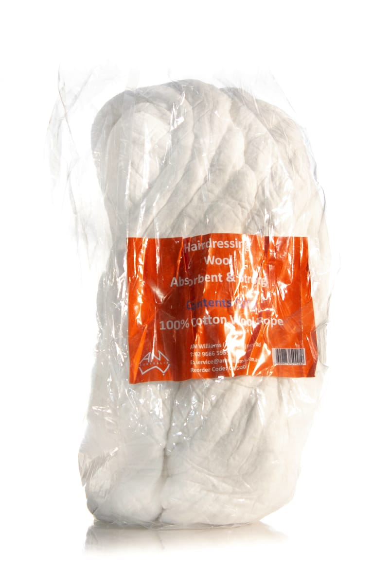 A M WILLIAMS 100% COTTON WOOL ROPE 500G