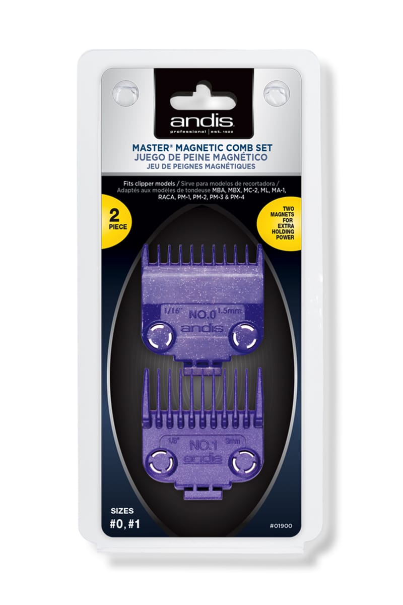 ANDIS MASTER MAGNETIC COMB SET (2 PIECE #0 - #1)