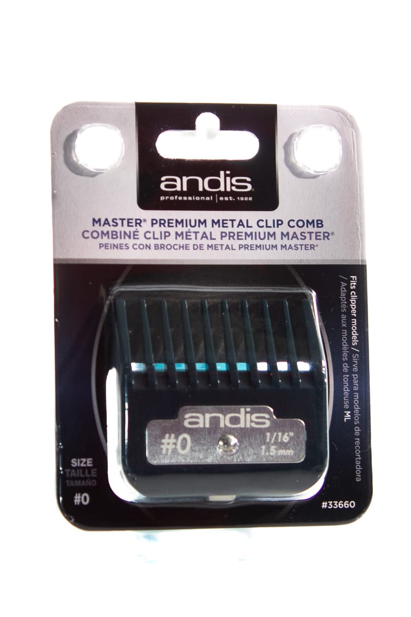 ANDIS Master Premium Metal Clip Comb -  |  Various Sizes