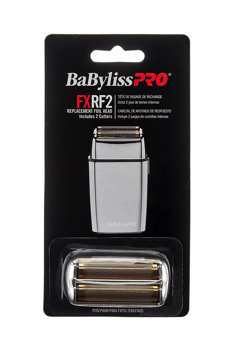 BABYLISS PRO FXRF2 REPLACEMENT FOIL HEAD - INCLUDES 2 CUTTERS (SILVER)