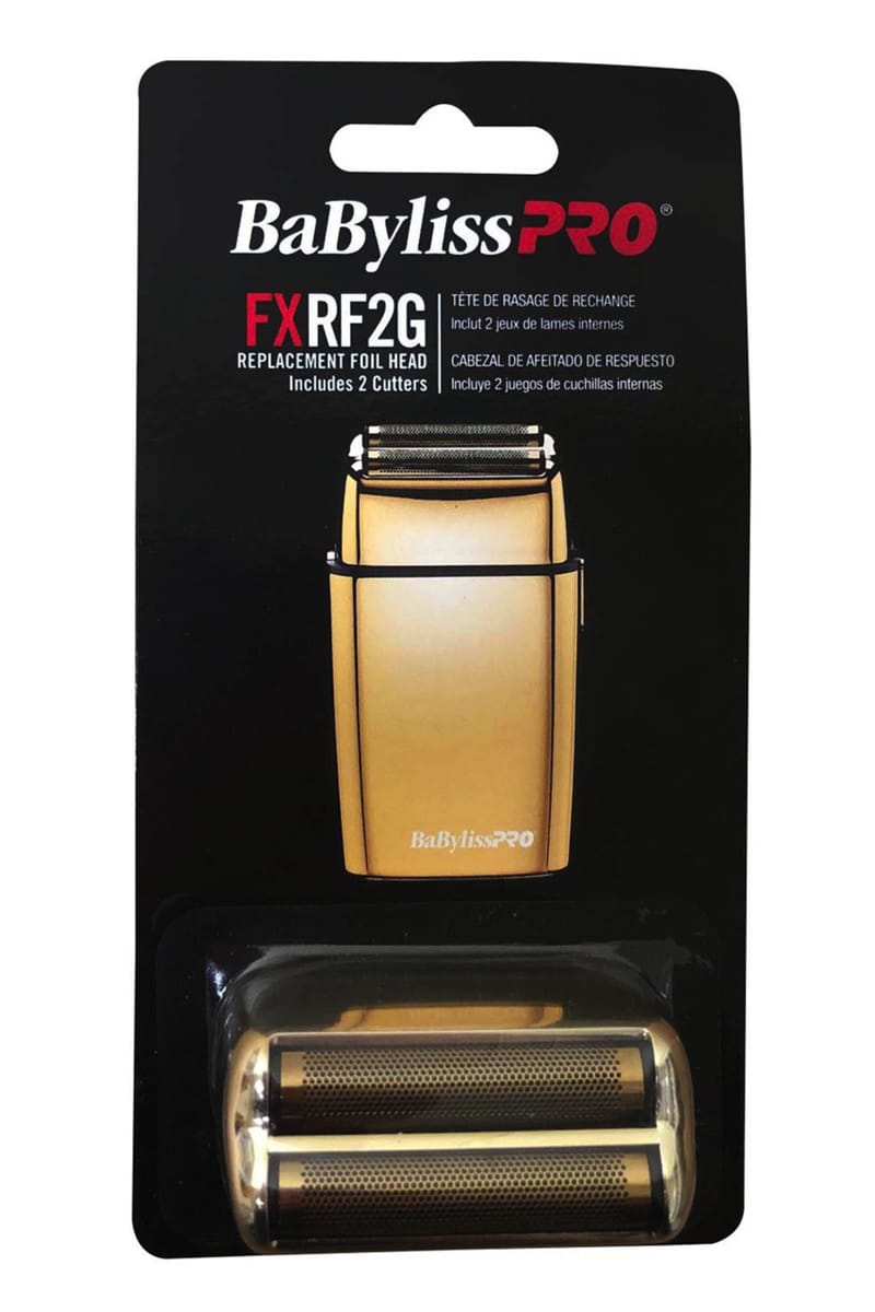 BABYLISS PRO FXRF2G REPLACEMENT FOIL HEAD - INCLUDES 2 CUTTERS (GOLD)