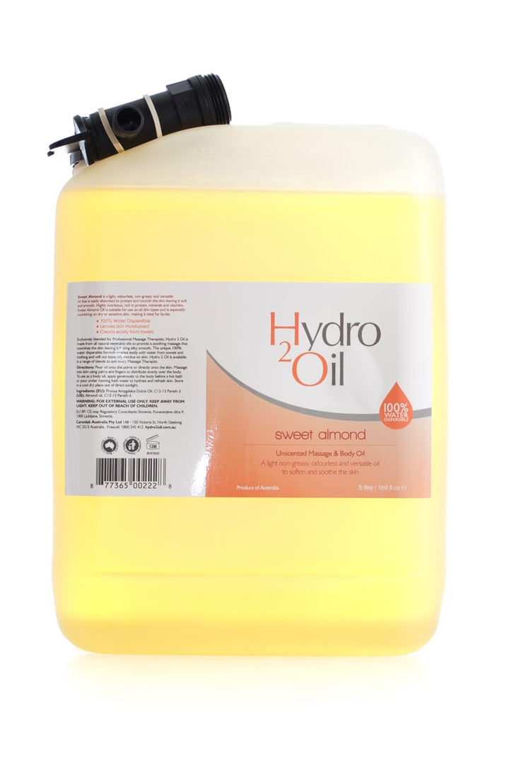 CARONLAB Hydro 2 Oil Sweet Almond Unscented Massage & Body Oil  |  Various Sizes