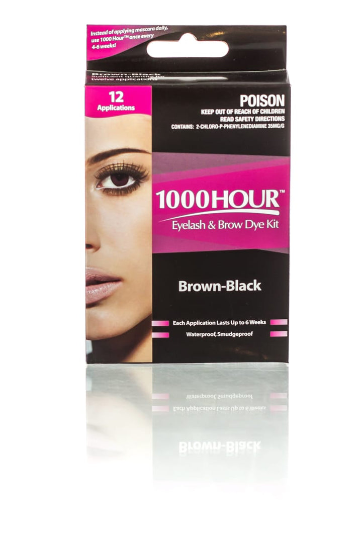 1000 HOUR  Eyelash & Brow Dye Kit 12 Applications  |  Various Colours