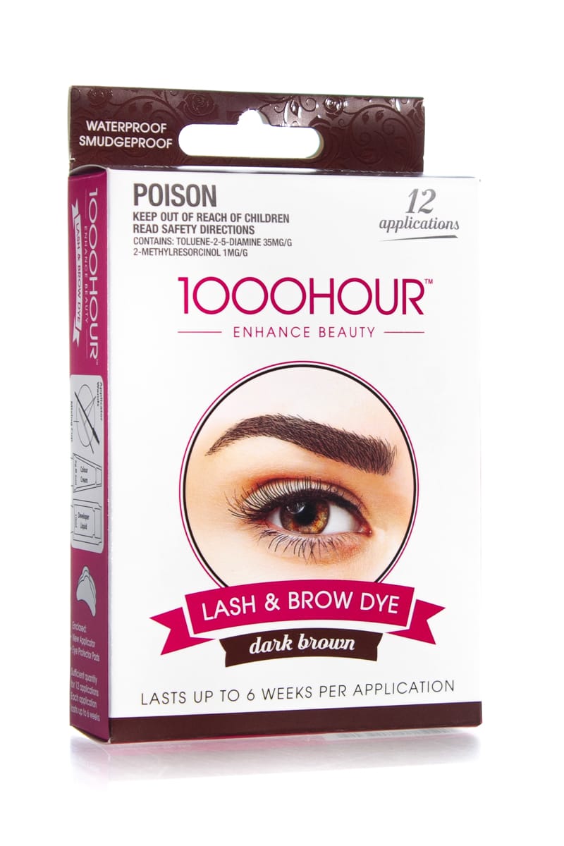 1000 HOUR  Eyelash & Brow Dye Kit 12 Applications  |  Various Colours