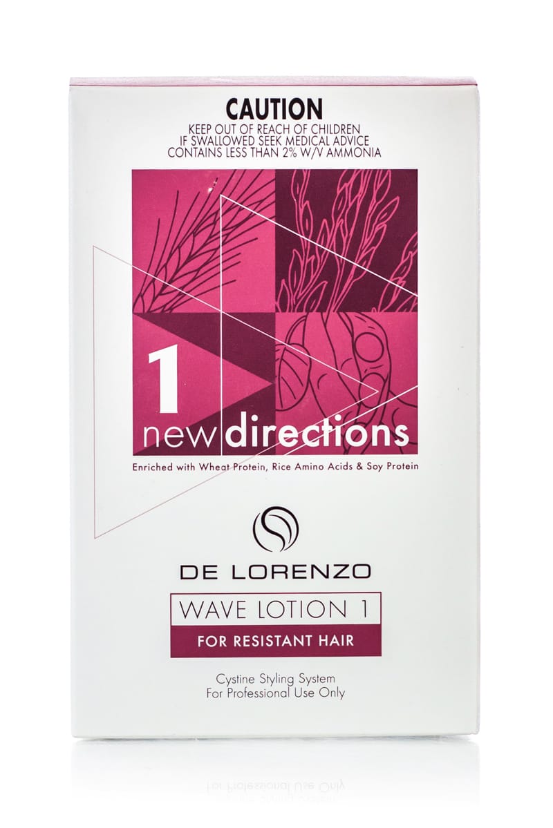 DE LORENZO NEW DIRECTIONS WAVE LOTION 1 FOR RESISTANT HAIR