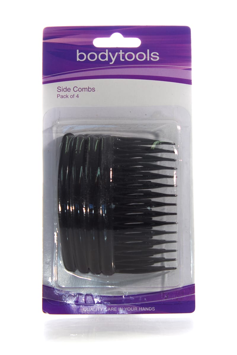 BODYTOOLS Side Combs  |  Pack Of 4, Various Colours