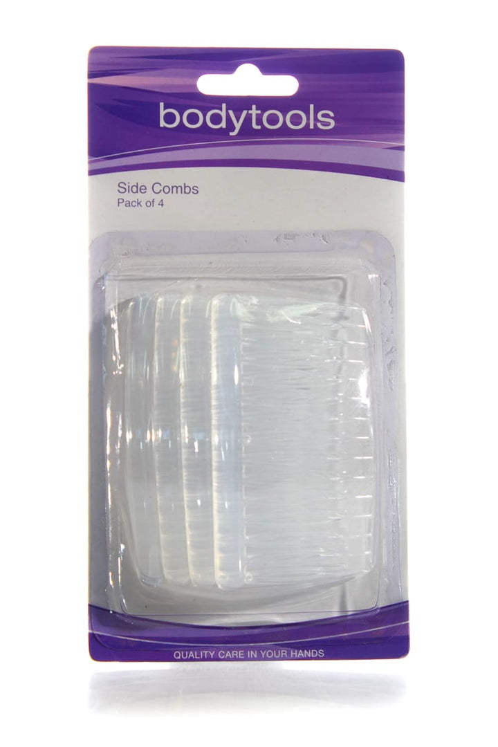 BODYTOOLS Side Combs  |  Pack Of 4, Various Colours