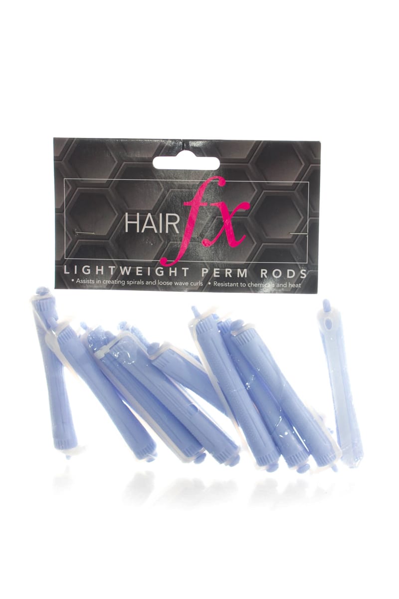 HAIR FX Lightweight Perm Rods 12 Pack Blue