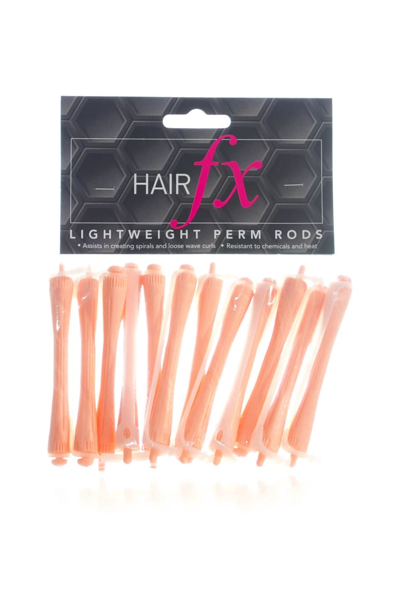 HAIR FX Lightweight Perm Rods 12 Pack Pink
