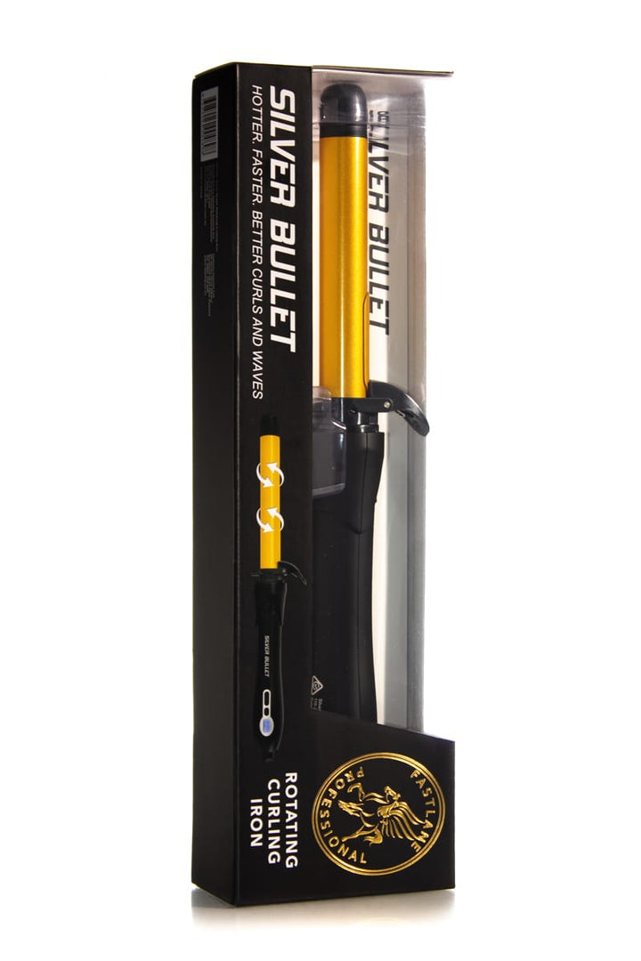 SILVER BULLET FASTLANE ROTATING CURLING IRON 25MM