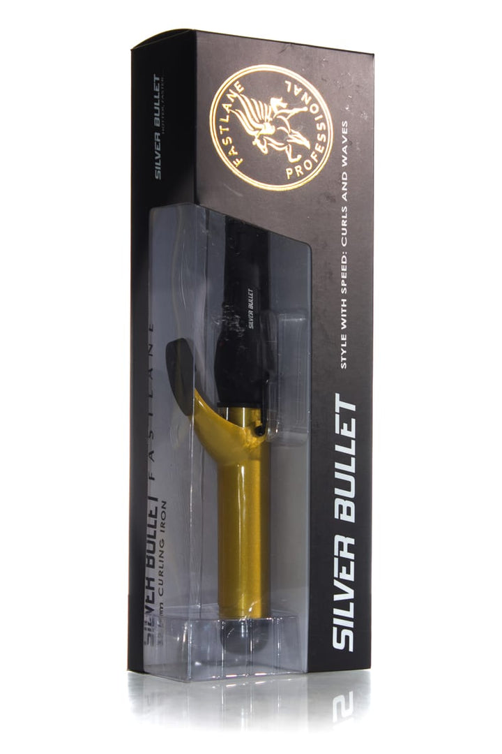 SILVER BULLET Fastlane Gold Ceramic Curling Iron Tong 32mm