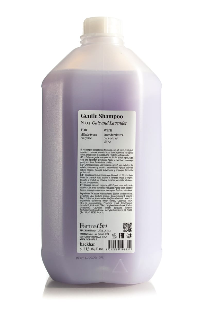 BACKBAR  Gentle Shampoo No.3 Oats & Lavender  |  Various Sizes