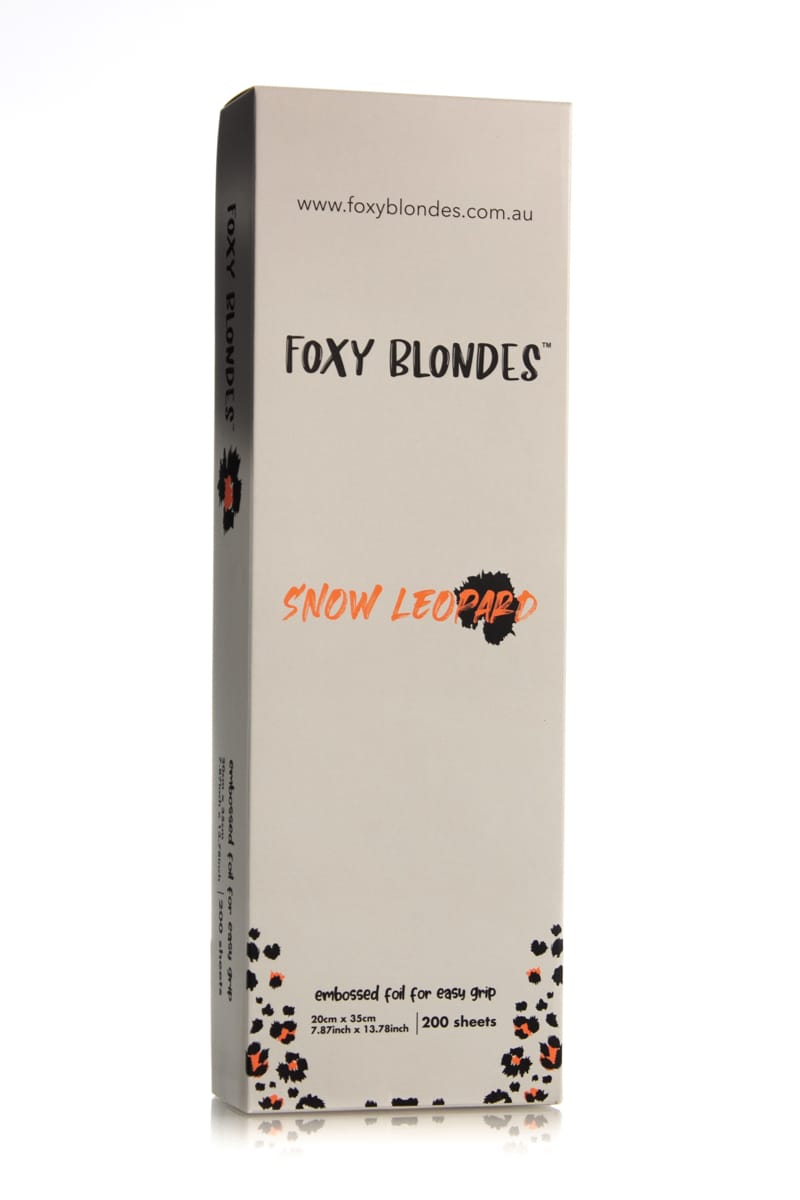 FOXY BLONDES FOIL SNOW LEOPARD 35CM 200 SHEETS *CLEARANCE*