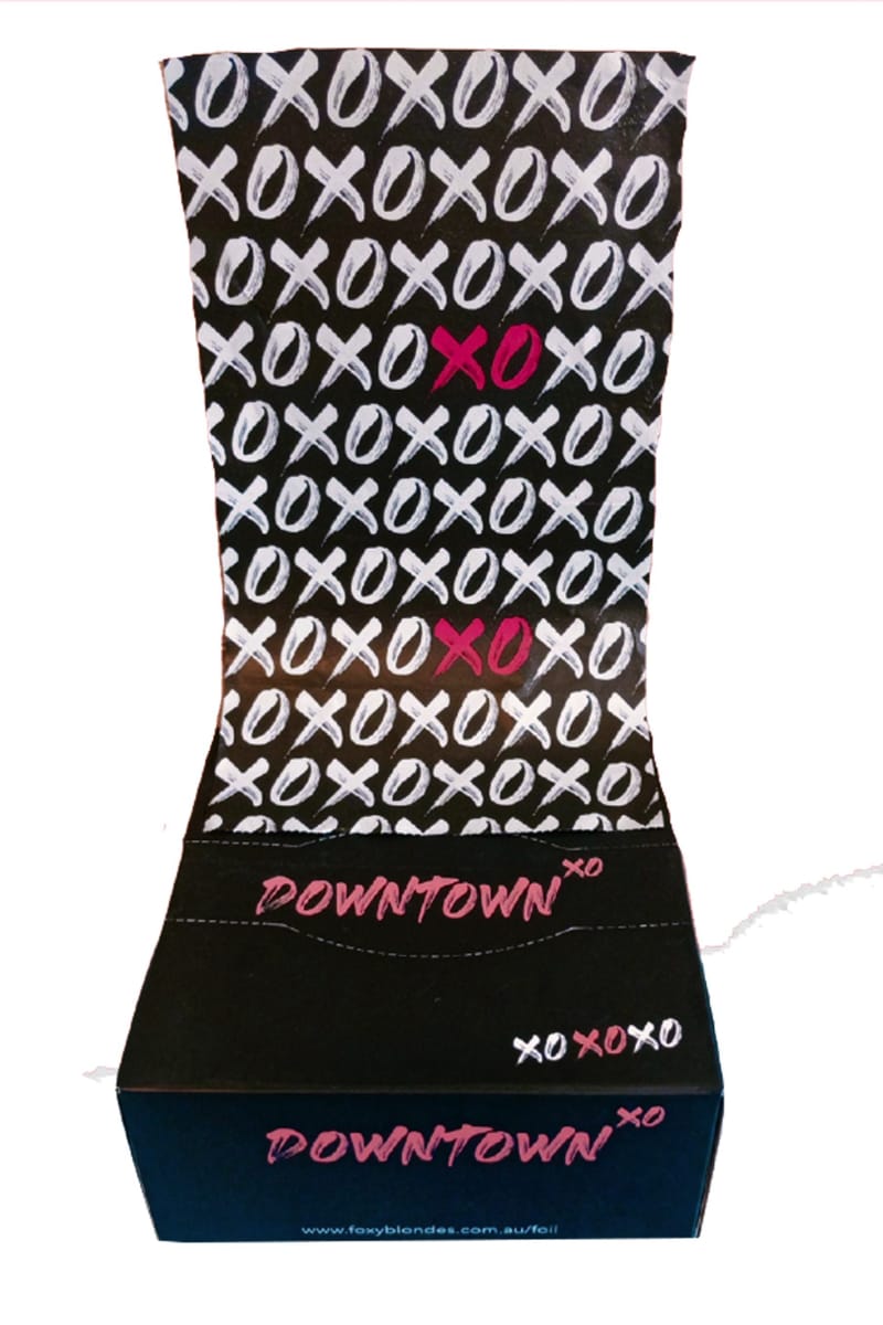 FOXY BLONDES FOIL DOWNTOWN 27CM 500 SHEETS - POP UP *CLEARANCE*