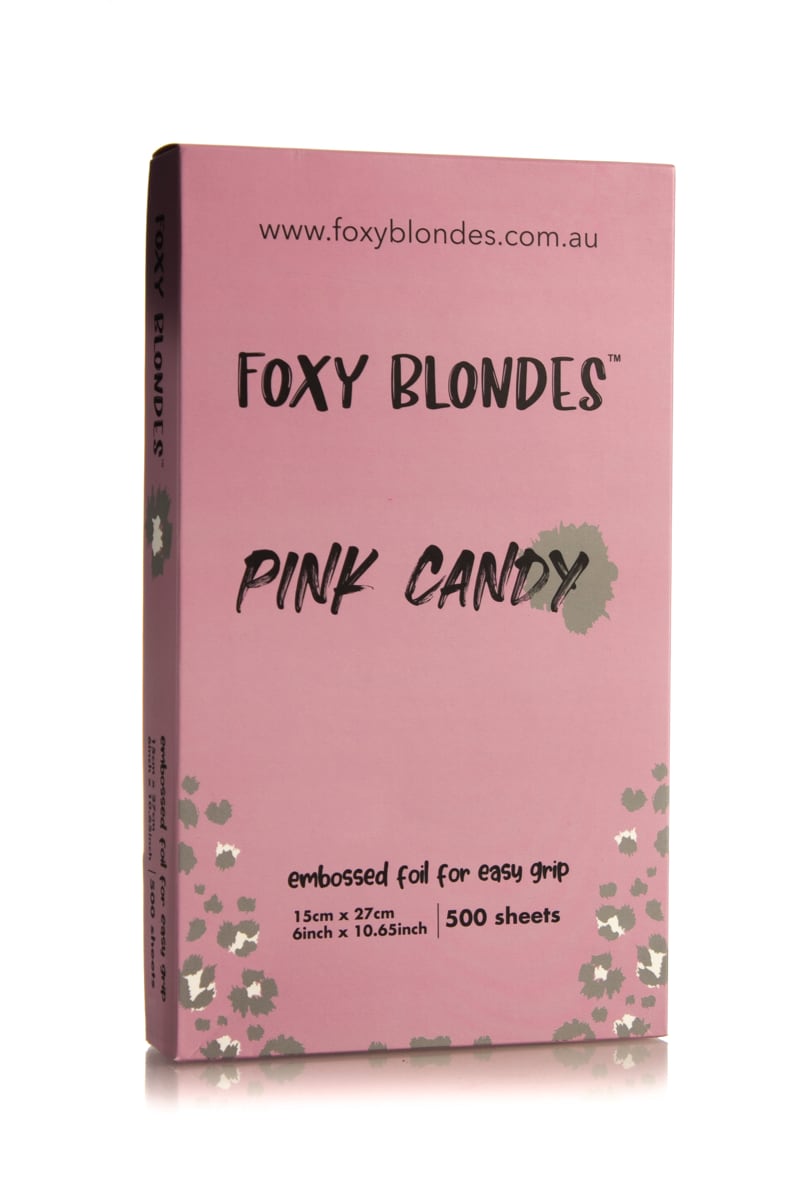 FOXY BLONDES FOIL PINK CANDY 27CM 500 SHEETS - FLAT BOX
