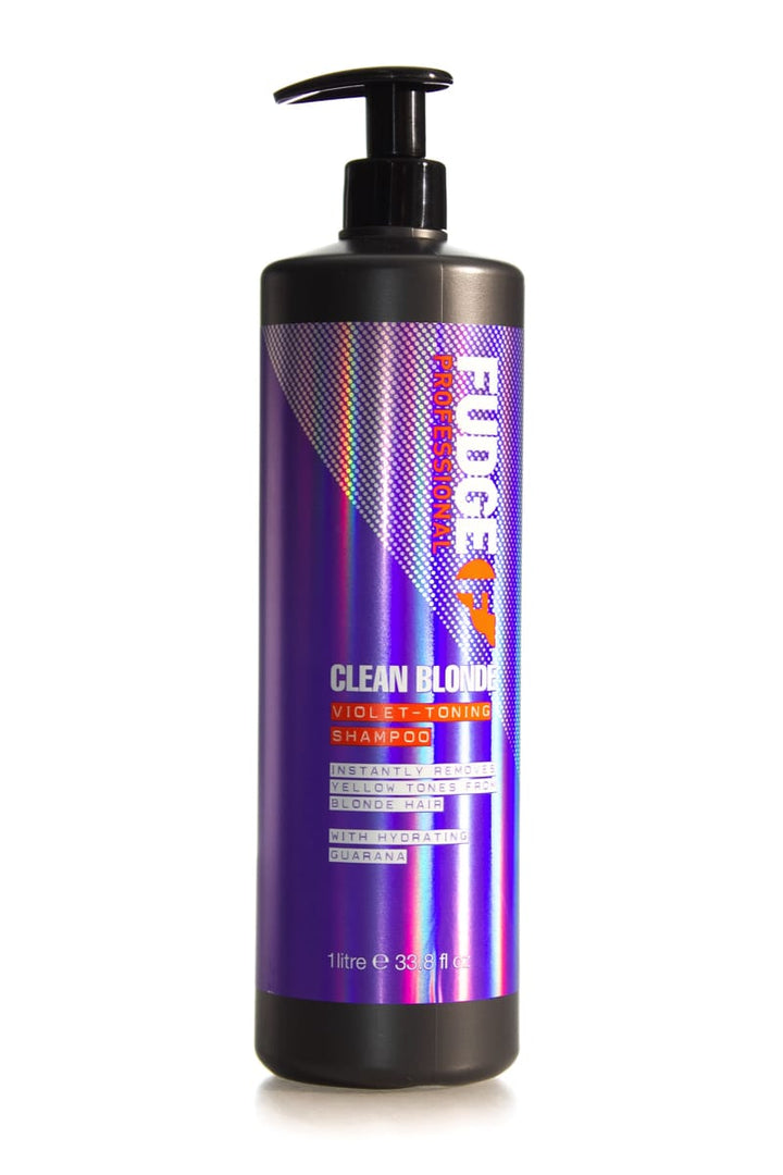 FUDGE PROFESSIONAL Clean Blonde Violet Toning Shampoo  |  Various Sizes