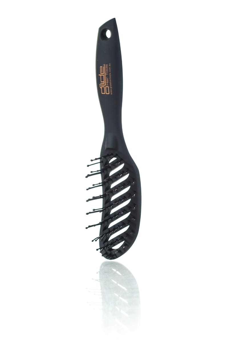 GLIDE RUBBERISED CURVED VENT BRUSH