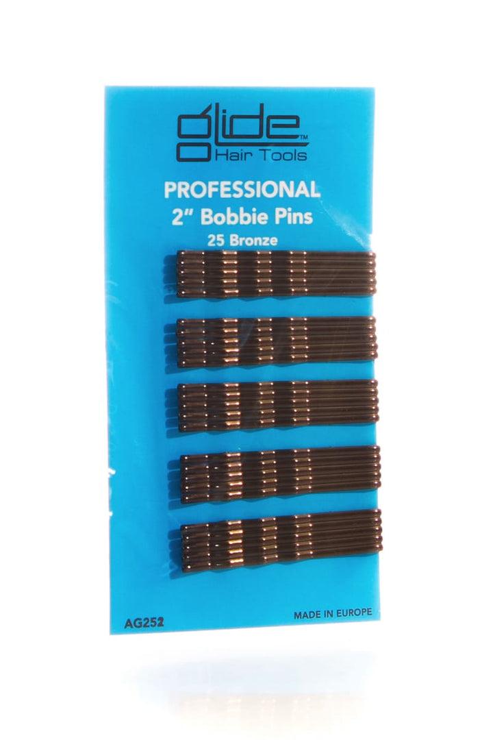 GLIDE Bobbie Pins 2" Card Of 25  |  Various Colours
