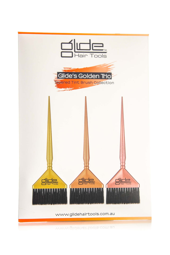 GLIDE GOLDEN TRIO METALLIC TINT BRUSH 3 PACK
