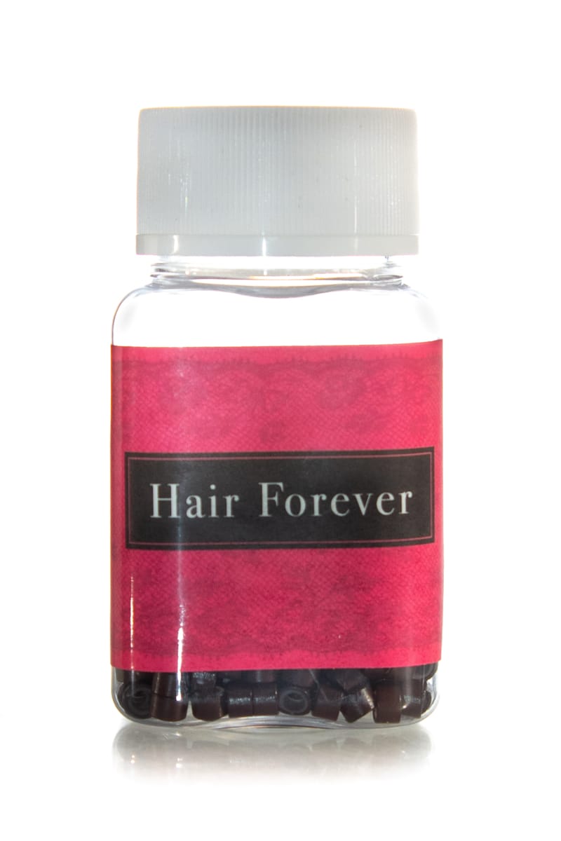 HAIR FOREVER Silicone Beads 500 Pack  |  Various Colours