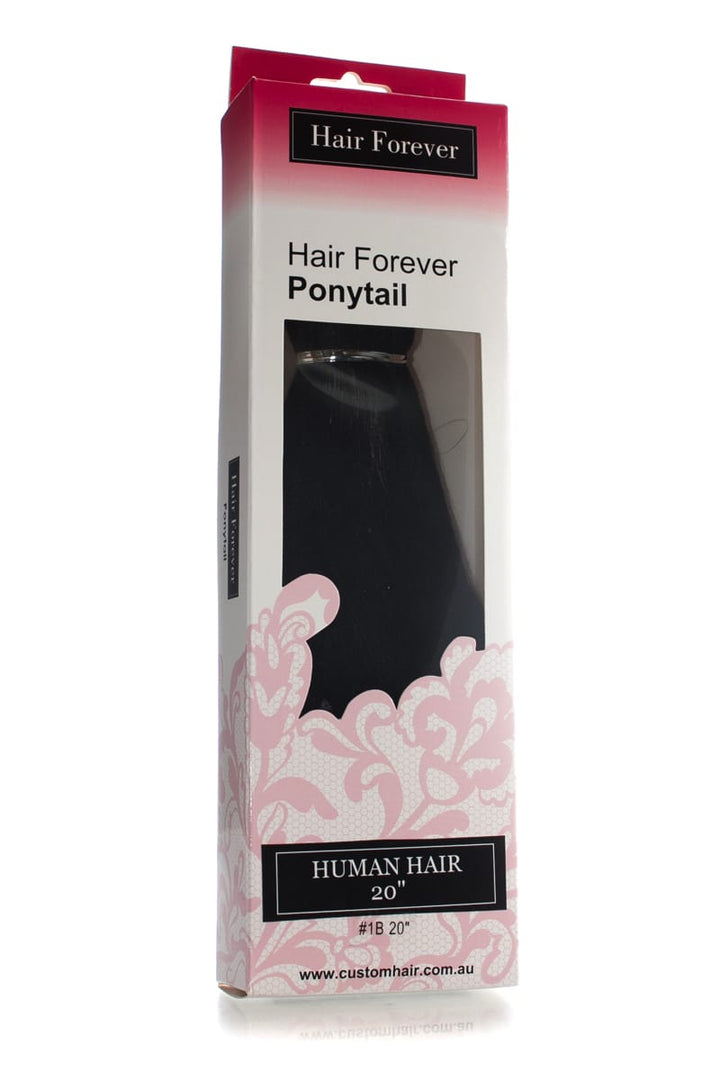 HAIR FOREVER Human Hair Pony Tail #  |  Various Colours