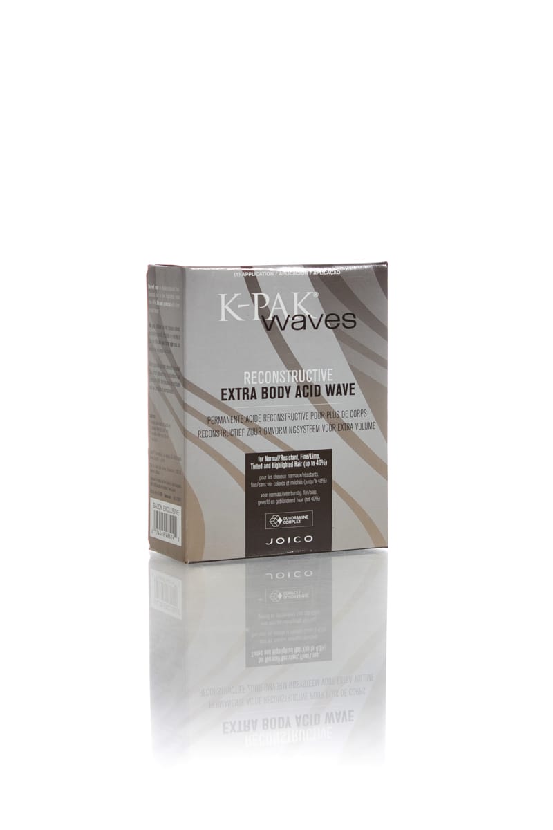 JOICO K-PAK WAVES RECONSTRUCTIVE EXTRA BODY ACID WAVE NORMAL/RESISTANT, FINE/LIMP TINTED AND HIGHLIGHTED HAIR