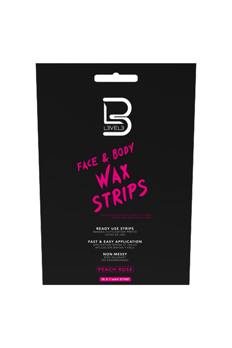 LEVEL 3 FACE & BODY WAX STRIPS 16 PACK