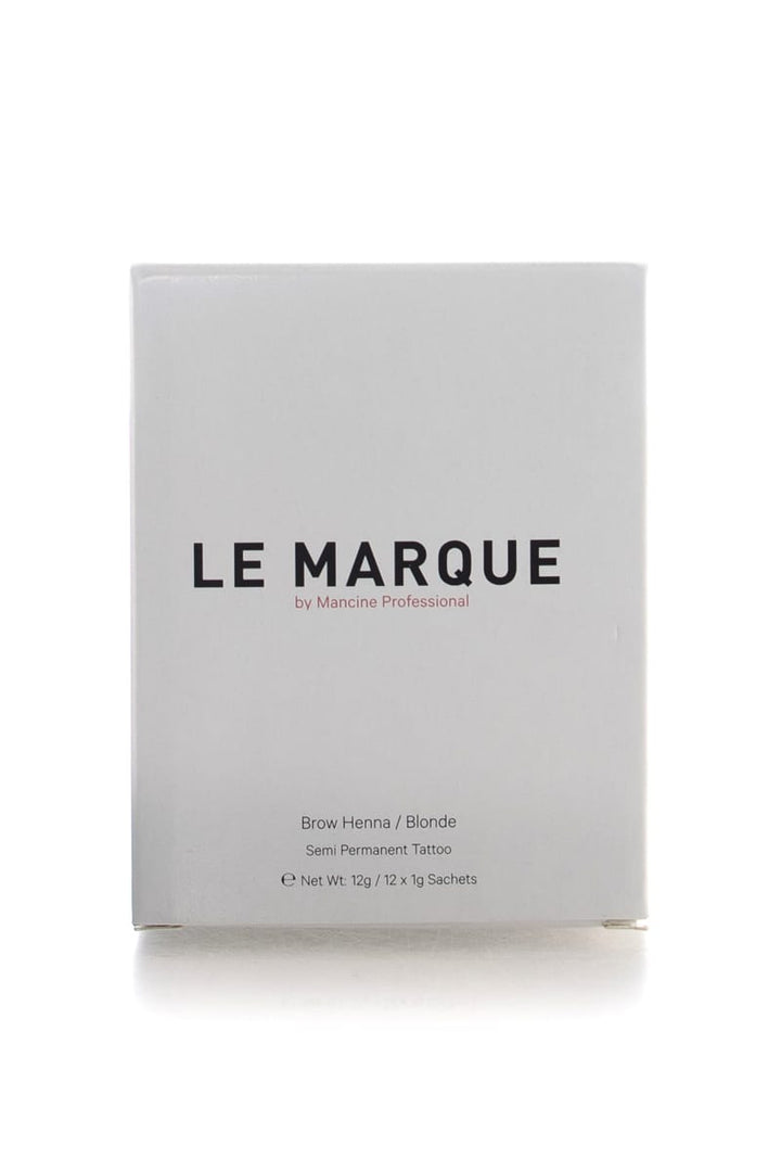 MANCINE PROFESSIONAL Le Marque Brow Henna Semi Permanent Tattoo 12x 1g Sachets  |  12g, Various Colours