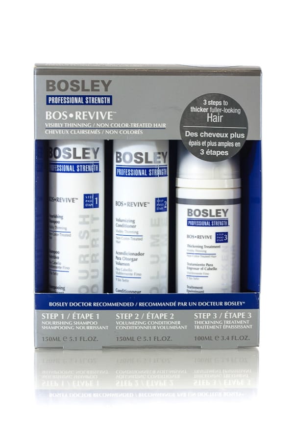 BOSLEY BOS.REVIVE NON COLOUR HAIR (BLUE) TRIO PACK *CLEARANCE