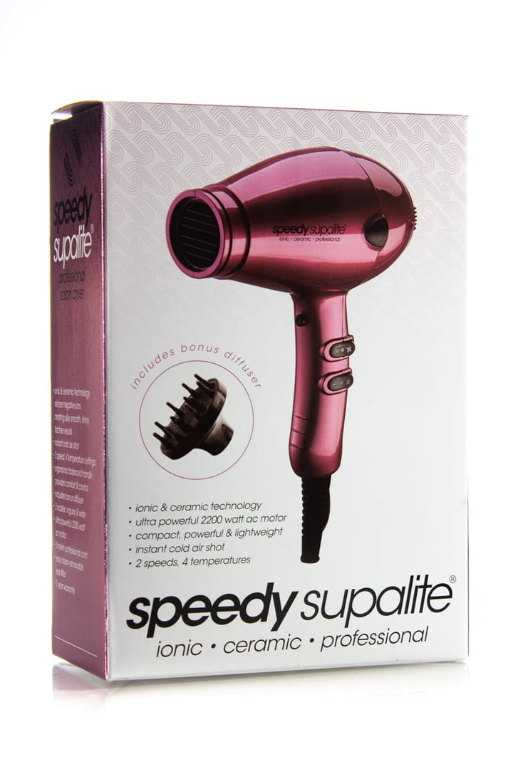 SPEEDY SUPALITE PROFESSIONAL HAIRDRYER BLUSH WITH DIFFUSER
