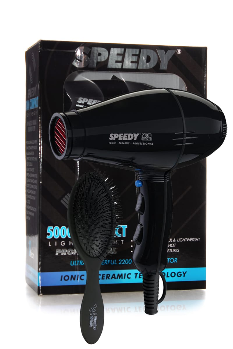 SPEEDY 5000 COMPACT HAIRDRYER BLACK