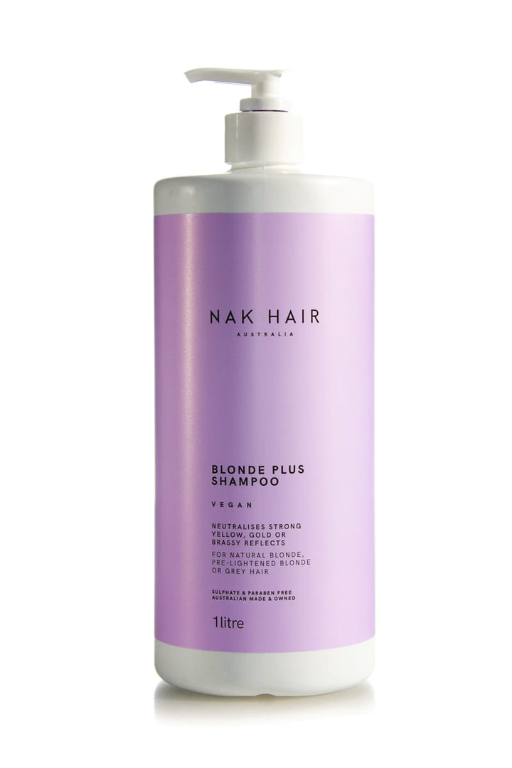NAK HAIR Blonde Plus Shampoo  |  Various Sizes