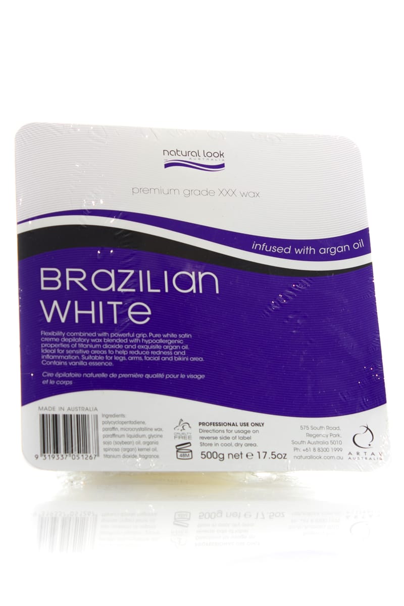 NATURAL LOOK Brazilian White Hard Wax  |  Various Sizes