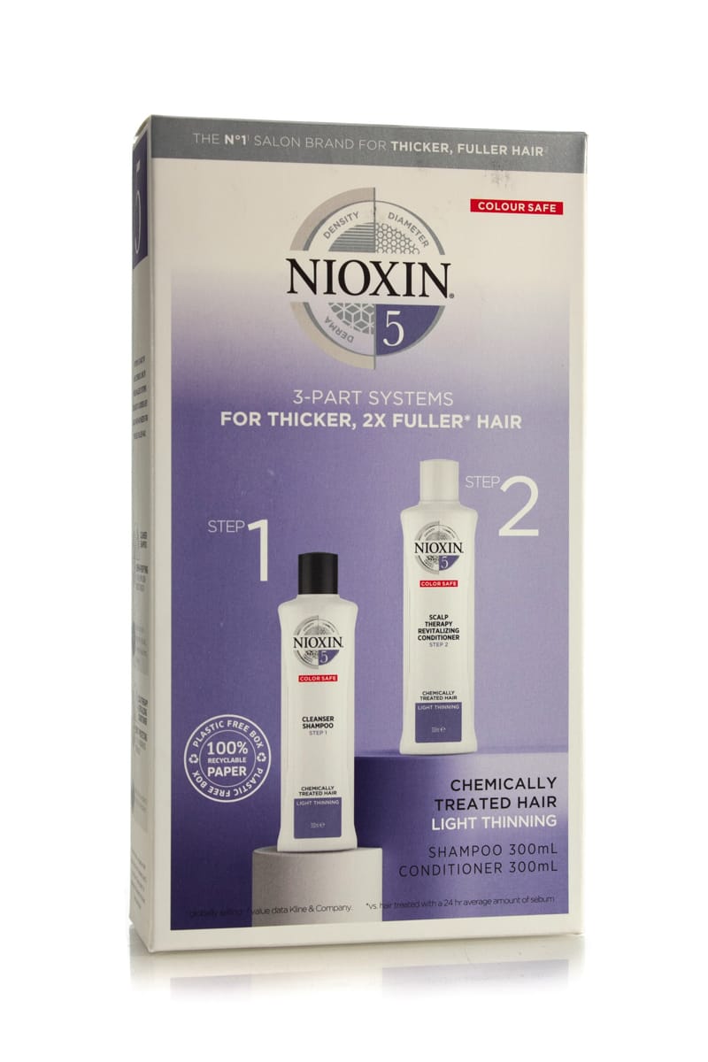 NIOXIN SYSTEM 5 CLEANSER SHAMPOO & SCALP THERAPY REVITALISING CONDITIONER 300ML DUO