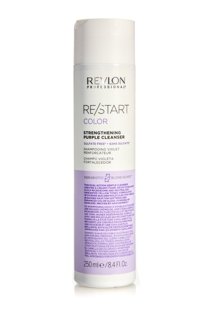 REVLON RESTART Color Strengthening Purple Salon Hair Care – | Various Sizes Cleanser